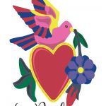 Los Padrisos, Bird with heart and flower logo
